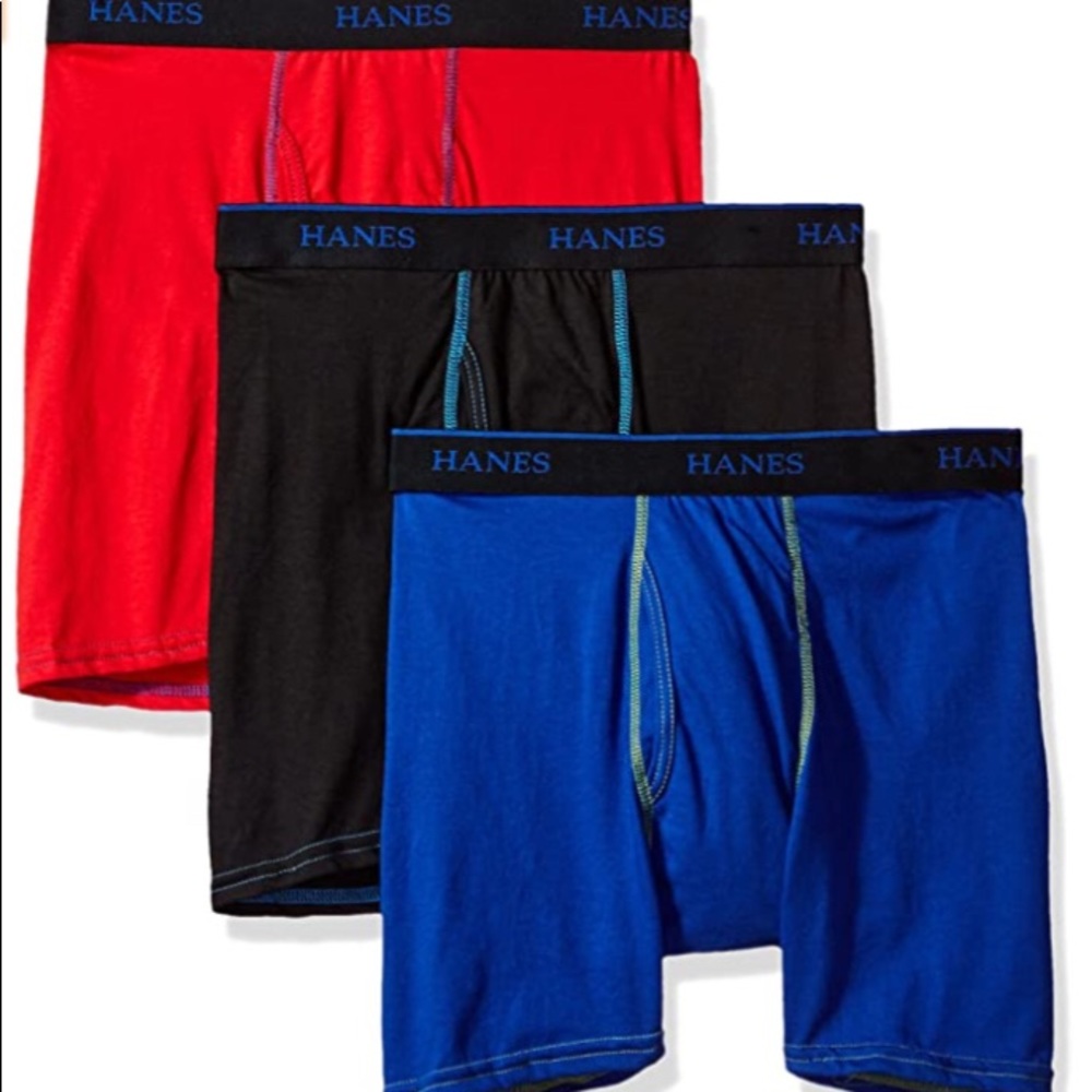 Hanes Boys 3-Pack Ultimate XTemp Boxer Briefs NWOT